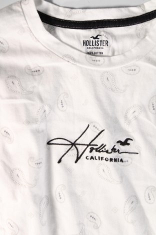 Herren Shirt Hollister, Größe L, Farbe Weiß, Preis 14,00 €