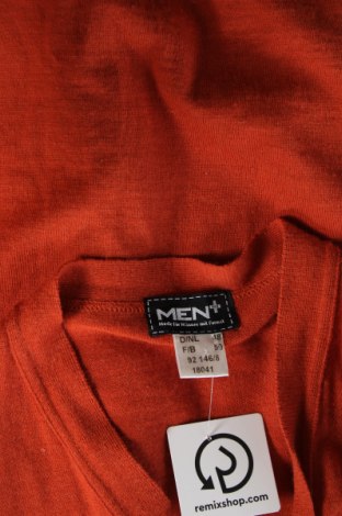 Herren Strickjacke Men Plus, Größe M, Farbe Orange, Preis 5,00 €