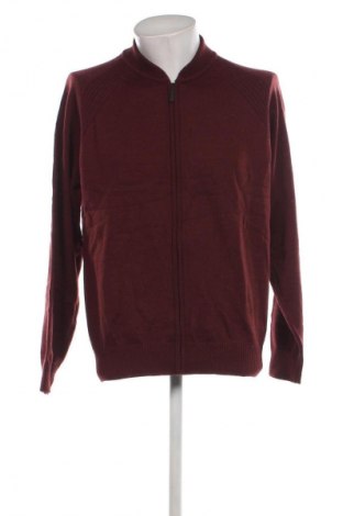 Herren Strickjacke Peter Hahn, Größe L, Farbe Rot, Preis 17,49 €