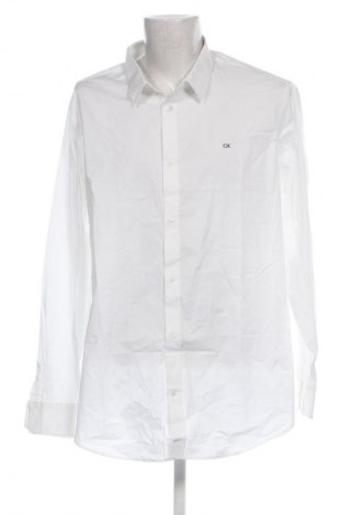 Мъжка риза Calvin Klein, Размер XXL, Цвят Бял, Цена 132,99 лв.