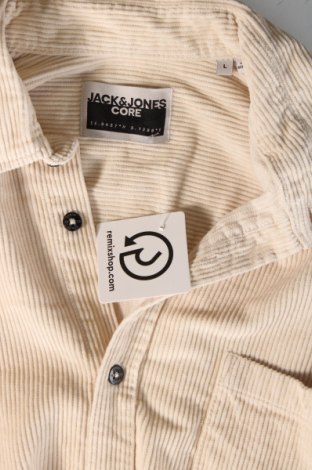 Ανδρικό πουκάμισο Core By Jack & Jones, Μέγεθος L, Χρώμα  Μπέζ, Τιμή 9,49 €