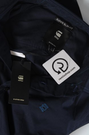 Мъжка риза G-Star Raw, Размер S, Цвят Син, Цена 161,00 лв.