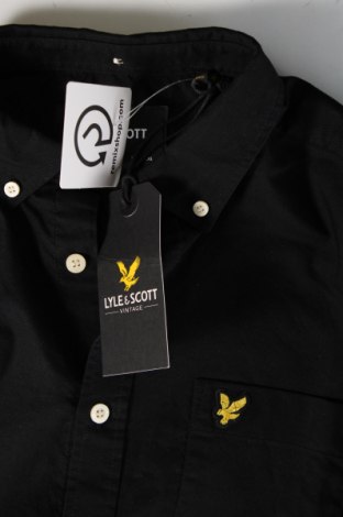 Cămașă de bărbați Lyle & Scott, Mărime M, Culoare Negru, Preț 407,89 Lei