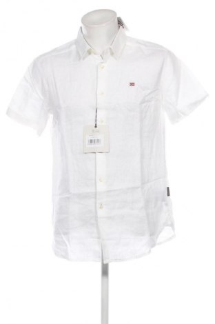 Мъжка риза Napapijri, Размер L, Цвят Бял, Цена 102,20 лв.
