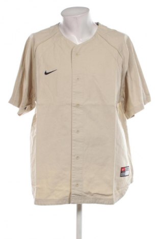 Мъжка риза Nike, Размер XXL, Цвят Бежов, Цена 64,99 лв.