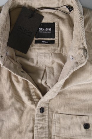 Herrenhemd Only & Sons, Größe XS, Farbe Beige, Preis € 9,99