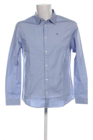 Мъжка риза Tommy Jeans, Размер L, Цвят Син, Цена 56,29 лв.
