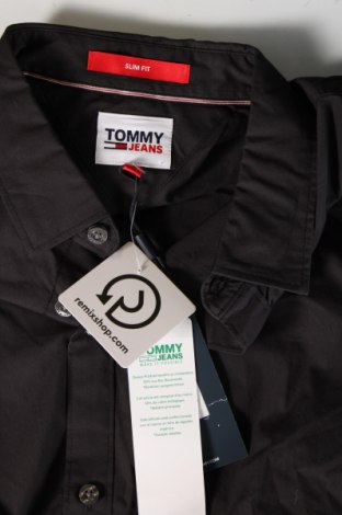 Мъжка риза Tommy Jeans, Размер M, Цвят Черен, Цена 140,00 лв.