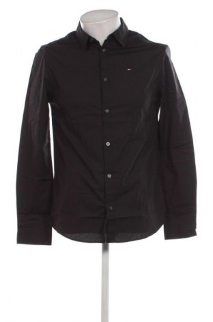 Мъжка риза Tommy Jeans, Размер M, Цвят Черен, Цена 56,29 лв.