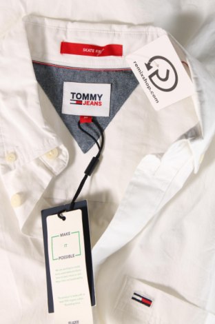 Ανδρικό πουκάμισο Tommy Jeans, Μέγεθος M, Χρώμα Λευκό, Τιμή 25,49 €