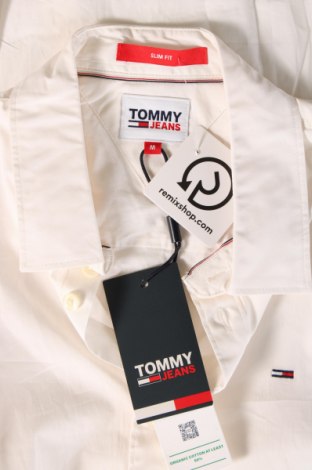 Ανδρικό πουκάμισο Tommy Jeans, Μέγεθος M, Χρώμα Λευκό, Τιμή 72,16 €