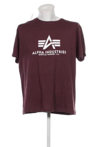 Herren T-Shirt Alpha Industries, Größe XXL, Farbe Lila, Preis 28,87 €