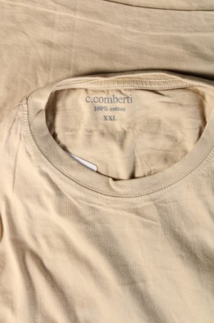 Herren T-Shirt C.Comberti, Größe XXL, Farbe Beige, Preis € 9,05