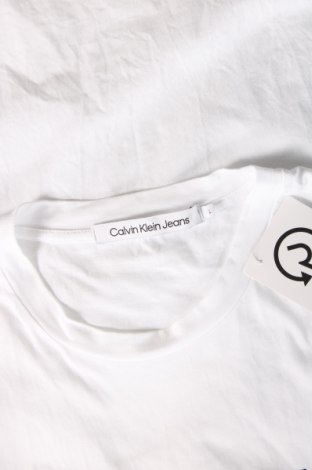 Herren T-Shirt Calvin Klein Jeans, Größe L, Farbe Weiß, Preis € 26,49