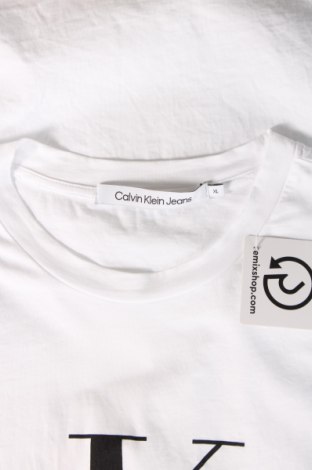 Tricou de bărbați Calvin Klein Jeans, Mărime XL, Culoare Alb, Preț 223,99 Lei