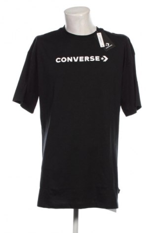 Herren T-Shirt Converse, Größe M, Farbe Schwarz, Preis 20,49 €