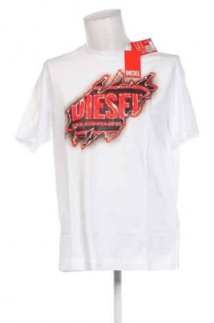 Męski T-shirt Diesel, Rozmiar XL, Kolor Biały, Cena 250,99 zł