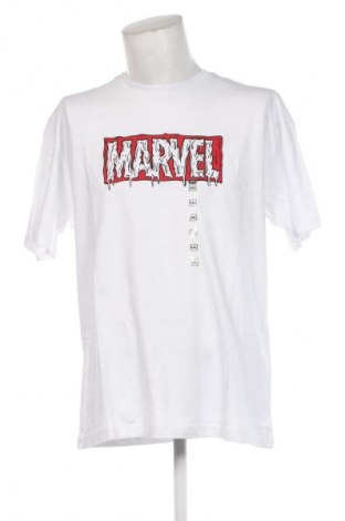 Męski T-shirt Marvel, Rozmiar XXL, Kolor Biały, Cena 33,49 zł