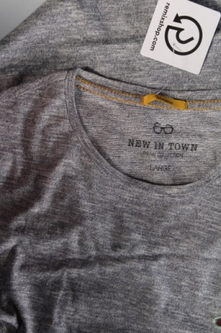 Herren T-Shirt New In Town, Größe L, Farbe Grau, Preis € 7,99