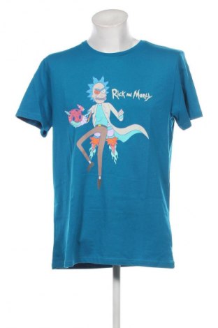 Ανδρικό t-shirt Rick and Morty, Μέγεθος XXL, Χρώμα Μπλέ, Τιμή 11,19 €