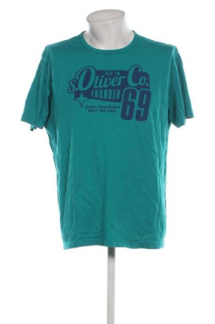 Ανδρικό t-shirt S.Oliver, Μέγεθος XXL, Χρώμα Πράσινο, Τιμή 7,00 €