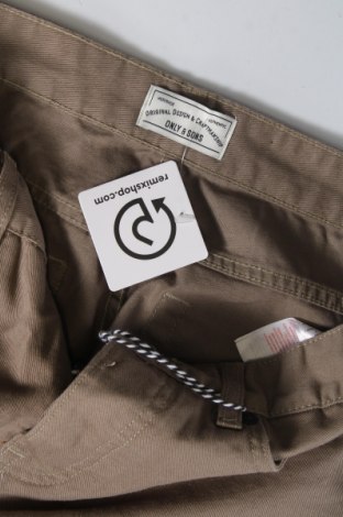 Pantaloni scurți de bărbați Only & Sons, Mărime S, Culoare Maro, Preț 131,58 Lei