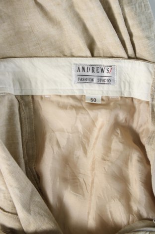 Pantaloni de bărbați Andrews, Mărime L, Culoare Bej, Preț 38,24 Lei