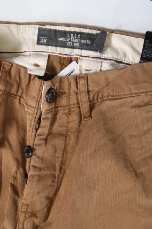 Pantaloni de bărbați H&M L.O.G.G., Mărime S, Culoare Maro, Preț 27,99 Lei