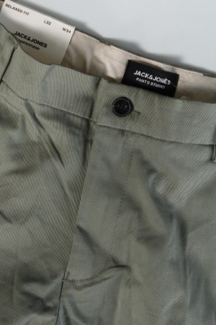 Ανδρικό παντελόνι Jack & Jones, Μέγεθος L, Χρώμα Πράσινο, Τιμή 15,99 €