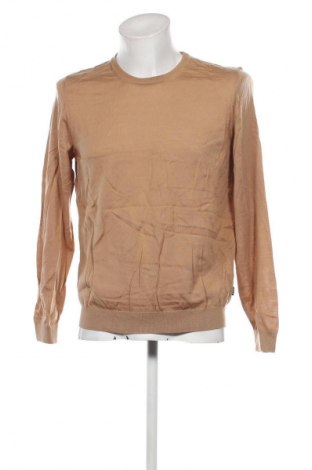 Herrenpullover BOSS, Größe L, Farbe Beige, Preis 38,49 €