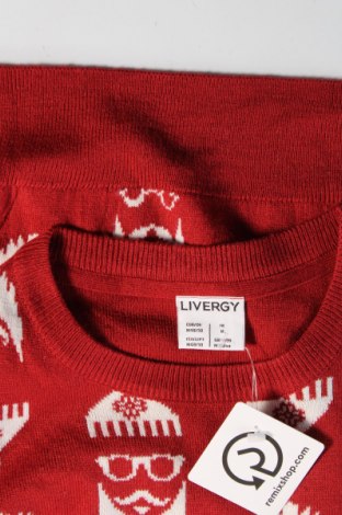 Męski sweter Livergy, Rozmiar L, Kolor Czerwony, Cena 46,99 zł