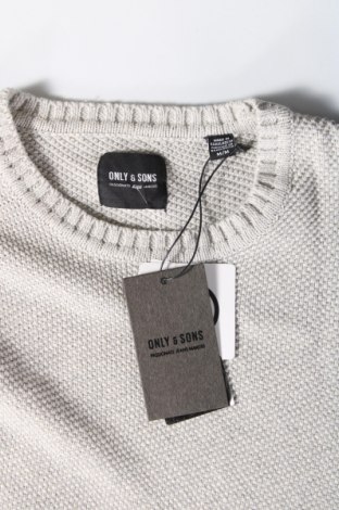 Herrenpullover Only & Sons, Größe M, Farbe Grau, Preis € 23,71