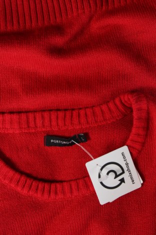 Herrenpullover Portonova, Größe L, Farbe Rot, Preis 20,18 €