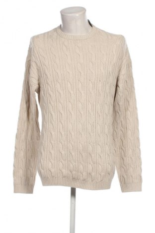 Herrenpullover Tom Tailor, Größe M, Farbe Ecru, Preis 27,79 €