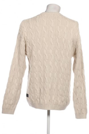 Herrenpullover Tom Tailor, Größe M, Farbe Ecru, Preis 27,79 €