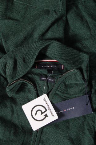 Męski sweter Tommy Hilfiger, Rozmiar M, Kolor Zielony, Cena 649,31 zł