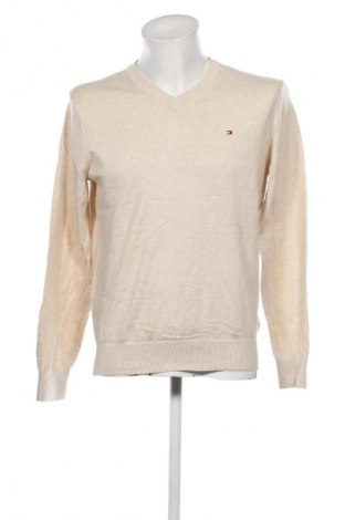 Мъжки пуловер Tommy Hilfiger, Размер M, Цвят Екрю, Цена 84,55 лв.