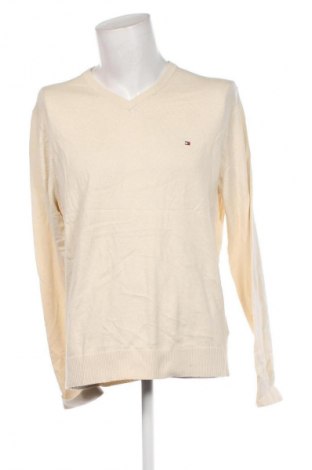 Herrenpullover Tommy Hilfiger, Größe L, Farbe Ecru, Preis 27,99 €