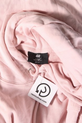 Herren Sweatshirt H&M, Größe XXL, Farbe Rosa, Preis € 20,18