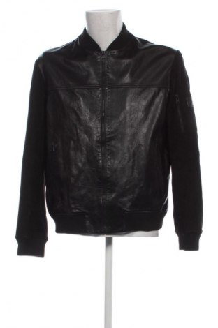 Ανδρικό δερμάτινο μπουφάν Hugo Boss, Μέγεθος XL, Χρώμα Μαύρο, Τιμή 259,33 €