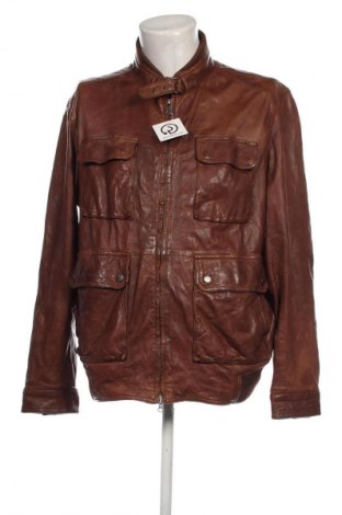 Pánska kožená bunda  Massimo Dutti, Veľkosť XL, Farba Hnedá, Cena  121,73 €