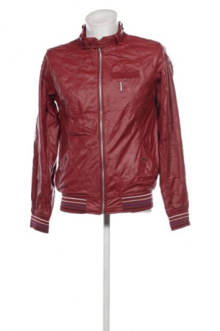 Herren Lederjacke Pull&Bear, Größe L, Farbe Rot, Preis 32,40 €