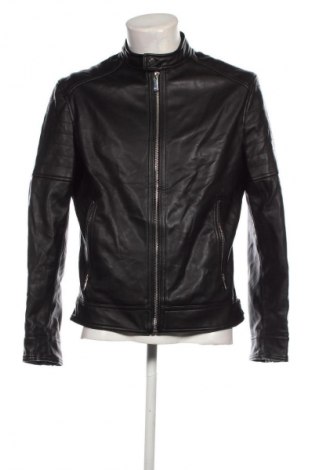 Herren Lederjacke Zara, Größe L, Farbe Schwarz, Preis 27,10 €