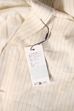 Pánske sako  Jack & Jones, Veľkosť L, Farba Kremová, Cena  16,95 €