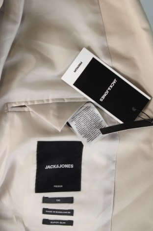 Męska marynarka Jack & Jones PREMIUM, Rozmiar XL, Kolor Beżowy, Cena 89,99 zł