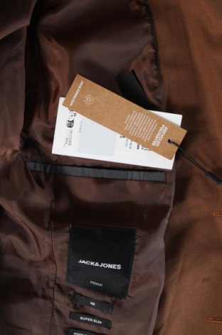 Herren Sakko Jack & Jones PREMIUM, Größe S, Farbe Braun, Preis 17,49 €