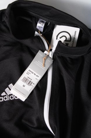 Ανδρική αθλητική ζακέτα Adidas, Μέγεθος M, Χρώμα Μαύρο, Τιμή 33,99 €