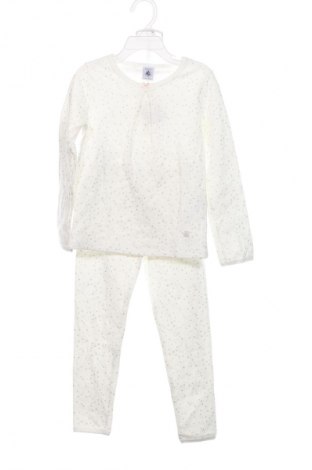 Пижама Petit Bateau, Размер 4-5y/ 110-116 см, Цвят Бял, Цена 37,00 лв.