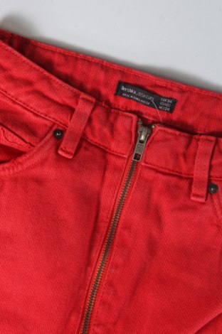 Rock Bershka, Größe XS, Farbe Rot, Preis 9,75 €