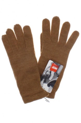 Ръкавици Nkd, Цвят Кафяв, Цена 27,55 лв.